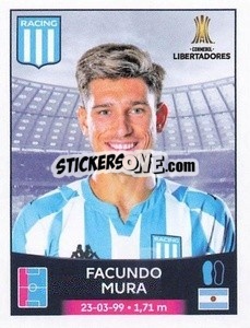 Sticker Facundo Mura - Conmebol Copa Libertadores 2023 n. 58 - Panini