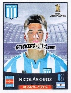 Sticker Nicolás Oróz - Conmebol Copa Libertadores 2023 n. 65 - Panini