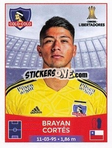 Sticker Brayan Cortés - Conmebol Copa Libertadores 2023
 - Panini