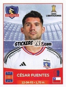 Sticker César Fuentes - Conmebol Copa Libertadores 2023
 - Panini