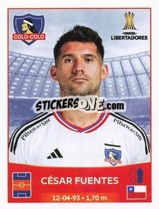 Sticker César Fuentes - Conmebol Copa Libertadores 2023 n. 367 - Panini