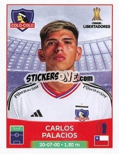 Sticker Carlos Palacios - Conmebol Copa Libertadores 2023 n. 370 - Panini