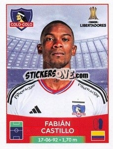Sticker Fabián Castillo - Conmebol Copa Libertadores 2023
 - Panini