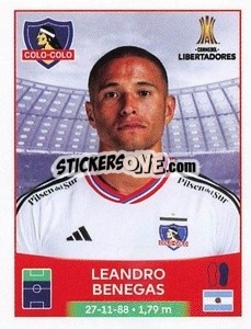 Sticker Leandro Benegas - Conmebol Copa Libertadores 2023
 - Panini