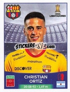 Sticker Cristian Ortíz - Conmebol Copa Libertadores 2023
 - Panini