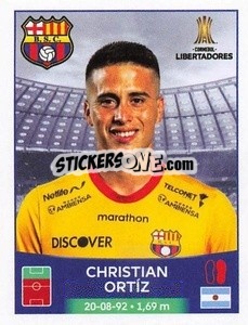 Sticker Cristian Ortíz - Conmebol Copa Libertadores 2023 n. 150 - Panini