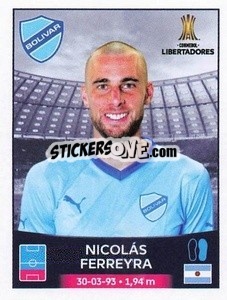 Cromo Nicolás Ferreyra - Conmebol Copa Libertadores 2023 n. 158 - Panini