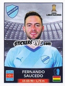 Figurina Fernando Saucedo - Conmebol Copa Libertadores 2023 n. 162 - Panini