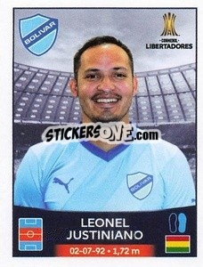 Figurina Leonel Justiniano - Conmebol Copa Libertadores 2023
 - Panini