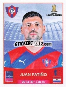 Sticker Juan Patiño - Conmebol Copa Libertadores 2023
 - Panini