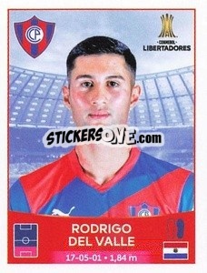 Cromo Rodrigo Del Valle - Conmebol Copa Libertadores 2023
 - Panini