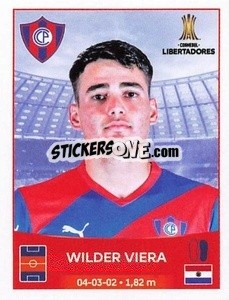 Sticker Wilder Viera - Conmebol Copa Libertadores 2023
 - Panini