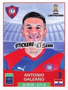 Sticker Antonio Galeano - Conmebol Copa Libertadores 2023
 - Panini