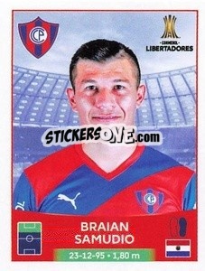 Sticker Braian Samudio - Conmebol Copa Libertadores 2023 n. 186 - Panini