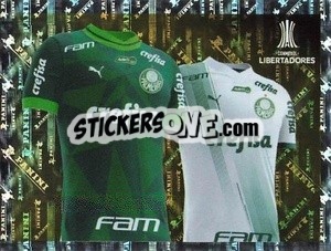Cromo Palmeiras Jersey 1 and 2 - Conmebol Copa Libertadores 2023 n. 195 - Panini
