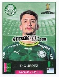 Cromo Joaquín Piquerez - Conmebol Copa Libertadores 2023
 - Panini