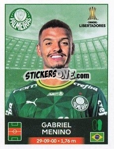 Sticker Gabriel Menino - Conmebol Copa Libertadores 2023 n. 198 - Panini