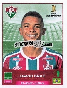 Sticker David Braz - Conmebol Copa Libertadores 2023 n. 208 - Panini