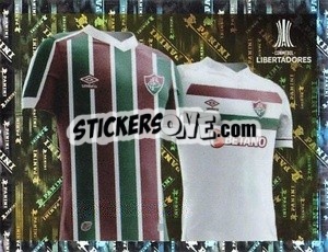 Cromo Fluminense Jersey 1 and 2 - Conmebol Copa Libertadores 2023 n. 212 - Panini
