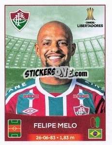 Sticker Felipe Melo - Conmebol Copa Libertadores 2023 n. 215 - Panini