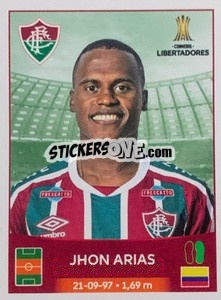 Sticker Jhon Arias - Conmebol Copa Libertadores 2023 n. 216 - Panini