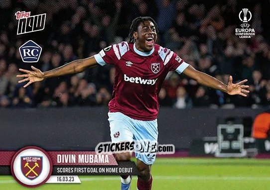 Sticker Divin Mubama - Now UEFA Europa League & UEFA Europa Conference League 2022-2023
 n. 38 - Topps