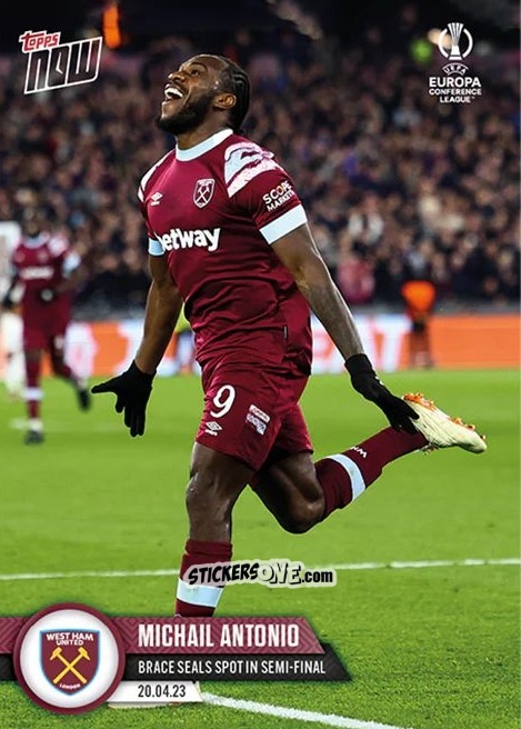 Sticker Michail Antonio - Now UEFA Europa League & UEFA Europa Conference League 2022-2023
 n. 42 - Topps