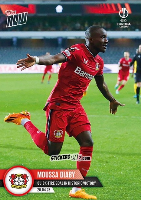 Sticker Moussa Diaby - Now UEFA Europa League & UEFA Europa Conference League 2022-2023
 n. 44 - Topps