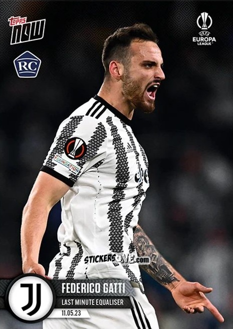 Sticker Federico Gatti - Now UEFA Europa League & UEFA Europa Conference League 2022-2023
 n. 46 - Topps