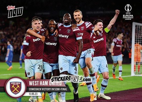 Sticker West Ham United - Now UEFA Europa League & UEFA Europa Conference League 2022-2023
 n. 47 - Topps