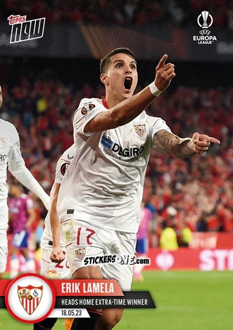 Sticker Erik Lamela - Now UEFA Europa League & UEFA Europa Conference League 2022-2023
 n. 51 - Topps