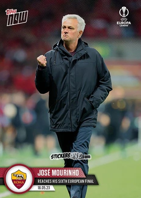 Sticker Jose Mourinho - Now UEFA Europa League & UEFA Europa Conference League 2022-2023
 n. 52 - Topps