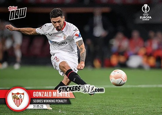 Sticker Gonzalo Montiel - Now UEFA Europa League & UEFA Europa Conference League 2022-2023
 n. 55 - Topps