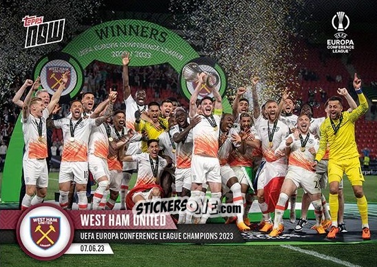 Sticker West Ham United - Now UEFA Europa League & UEFA Europa Conference League 2022-2023
 n. 56 - Topps