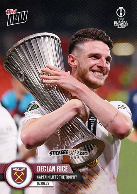Sticker Declan Rice - Now UEFA Europa League & UEFA Europa Conference League 2022-2023
 n. 57 - Topps