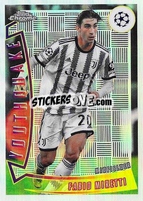 Sticker Fabio Miretti - UEFA Club Competitions Chrome 2022-2023
 n. YQ-23 - Topps