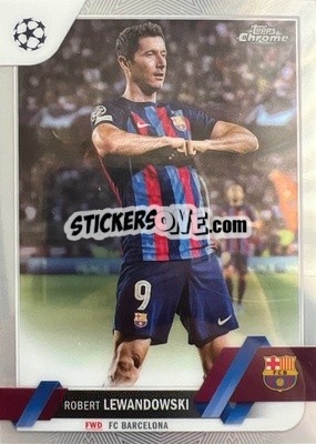Sticker Robert Lewandowski - UEFA Club Competitions Chrome 2022-2023
 n. 9 - Topps