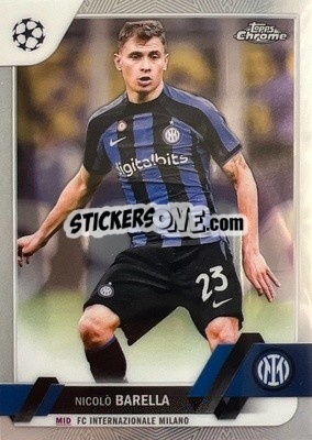 Sticker Nicolo Barella - UEFA Club Competitions Chrome 2022-2023
 n. 23 - Topps