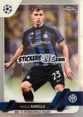 Figurina Nicolo Barella - UEFA Club Competitions Chrome 2022-2023
 - Topps