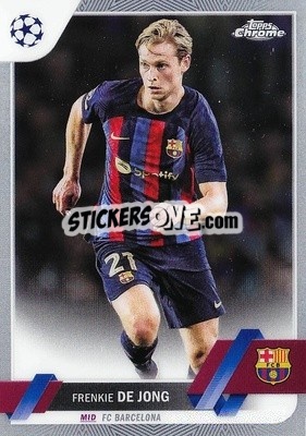 Sticker Frenkie de Jong - UEFA Club Competitions Chrome 2022-2023
 n. 30 - Topps