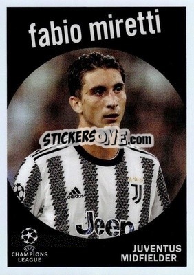 Sticker Fabio Miretti - UEFA Club Competitions Chrome 2022-2023
 n. 59-10 - Topps