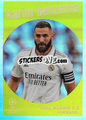 Sticker Karim Benzema - UEFA Club Competitions Chrome 2022-2023
 - Topps