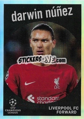 Sticker Darwin Nunez - UEFA Club Competitions Chrome 2022-2023
 n. 59-19 - Topps