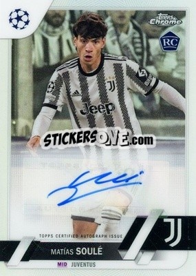 Sticker Matias Soule - UEFA Club Competitions Chrome 2022-2023
 n. CA-MS - Topps