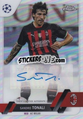 Sticker Sandro Tonali - UEFA Club Competitions Chrome 2022-2023
 n. CA-ST - Topps