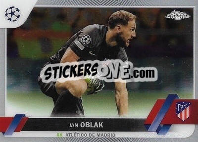 Sticker Jan Oblak - UEFA Club Competitions Chrome 2022-2023
 - Topps
