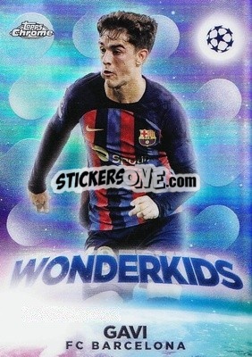 Sticker Gavi - UEFA Club Competitions Chrome 2022-2023
 n. W-3 - Topps