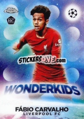 Sticker Fabio Carvalho - UEFA Club Competitions Chrome 2022-2023
 n. W-8 - Topps