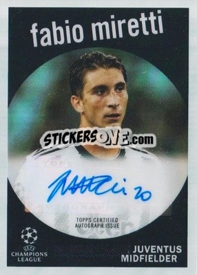 Sticker Fabio Miretti - UEFA Club Competitions Chrome 2022-2023
 n. 59-10-a - Topps