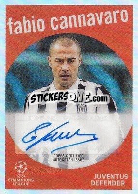 Sticker Fabio Cannavaro - UEFA Club Competitions Chrome 2022-2023
 n. 59-17-a - Topps